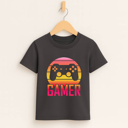 Gamer Sunset 2 – Kids Gaming Tee 🎮