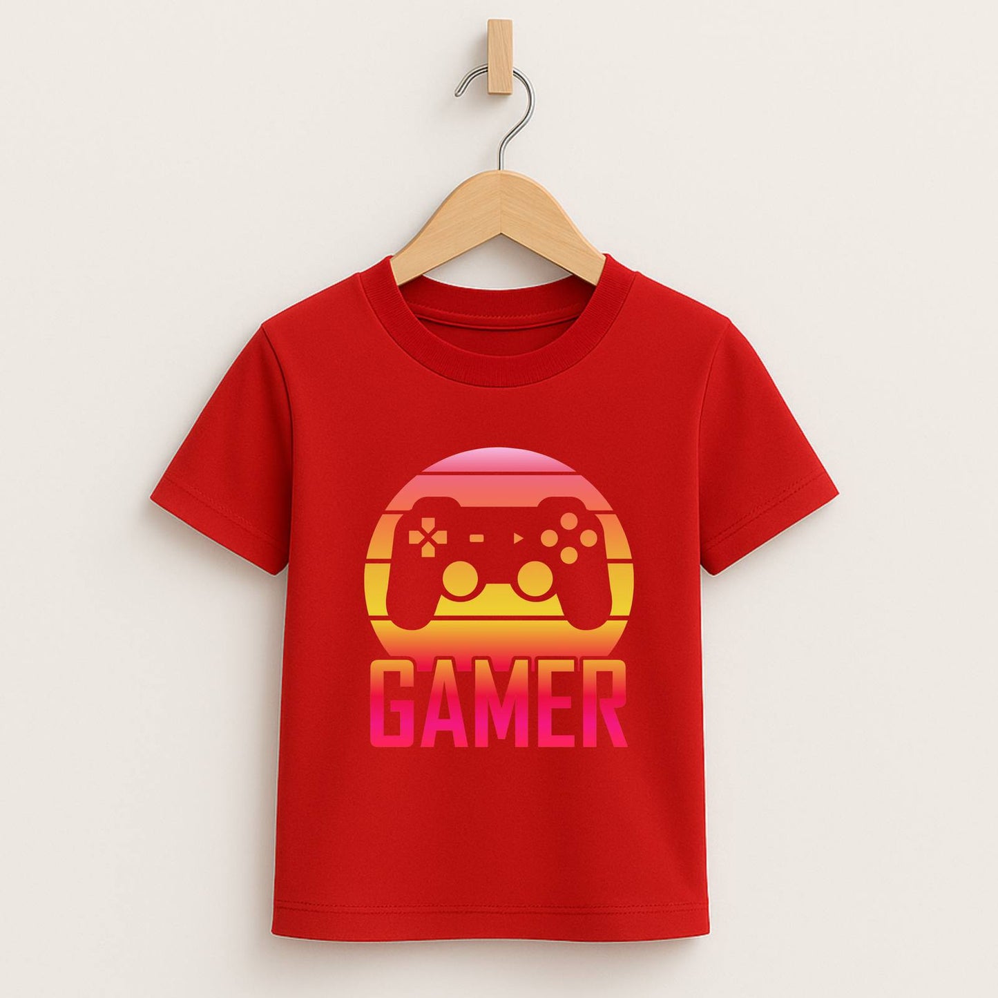 Gamer Sunset 2 – Kids Gaming Tee 🎮