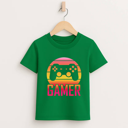 Gamer Sunset 2 – Kids Gaming Tee 🎮