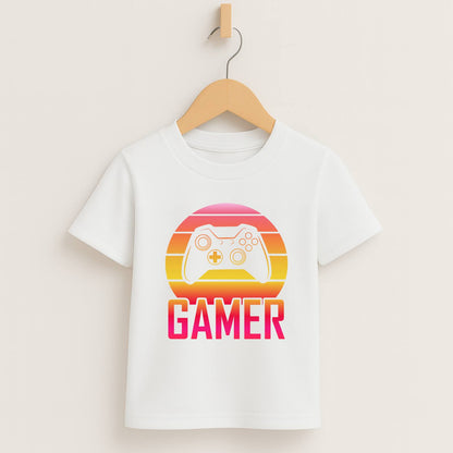 Gamer Sunset – XB Edition Kids Tee 🎮