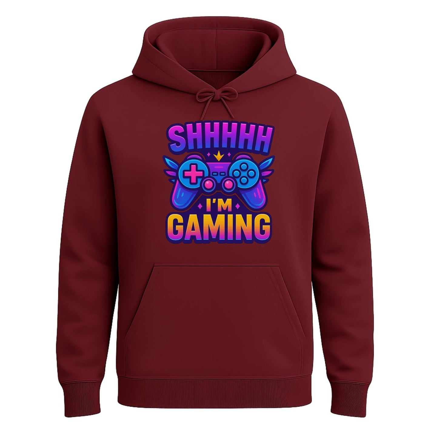 Shhh I’m Gaming – Neon Gamer Hoodie 🎮⚡