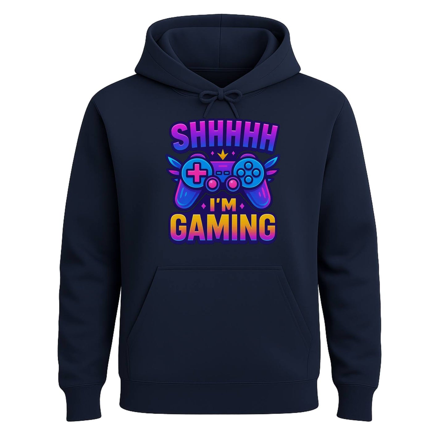 Shhh I’m Gaming – Neon Gamer Hoodie 🎮⚡