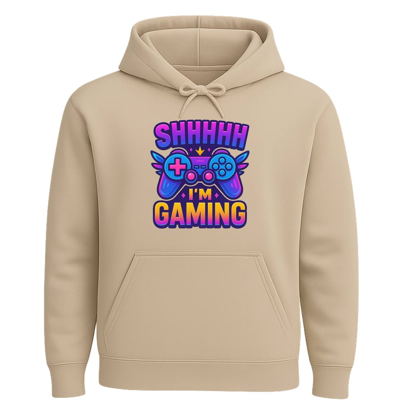 Shhh I’m Gaming – Neon Gamer Hoodie 🎮⚡