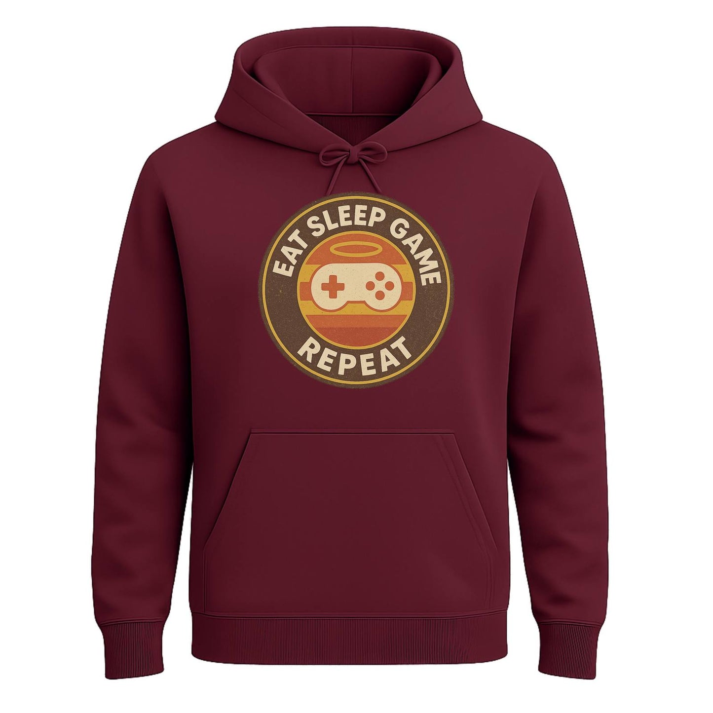 Eat Sleep Game Repeat – Retro Gamer Hoodie 🎮