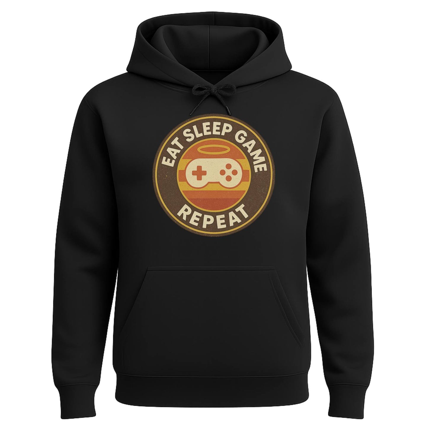 Eat Sleep Game Repeat – Retro Gamer Hoodie 🎮