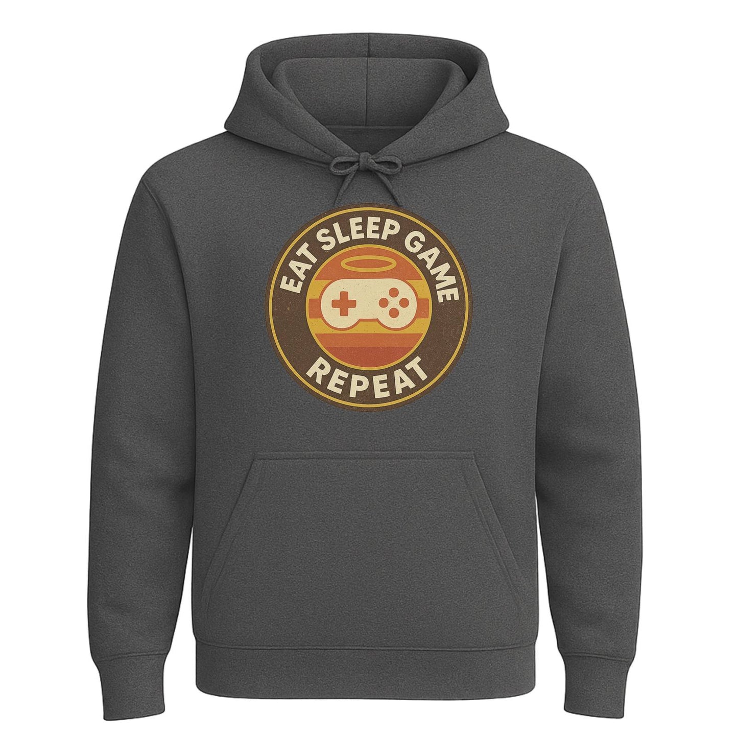 Eat Sleep Game Repeat – Retro Gamer Hoodie 🎮