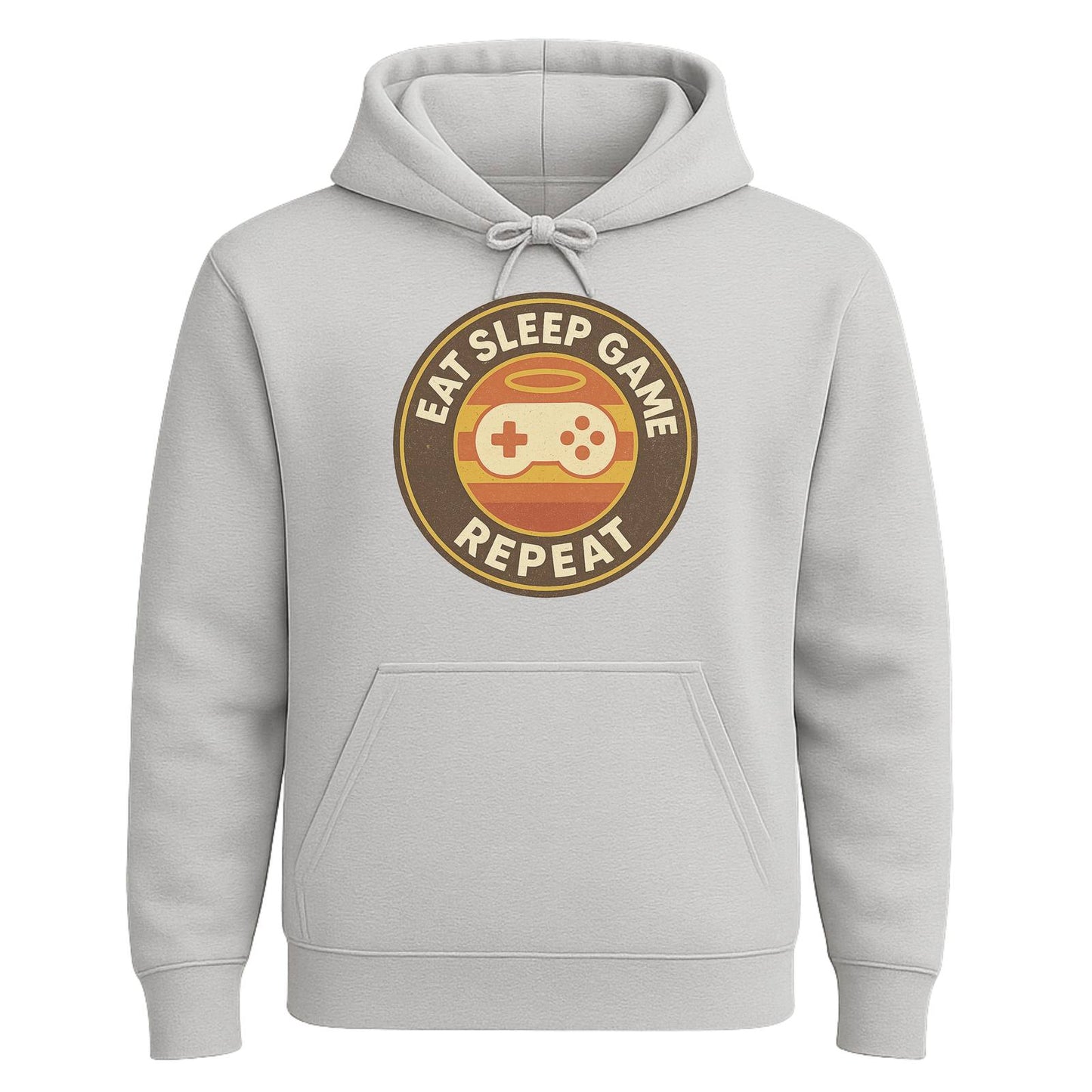 Eat Sleep Game Repeat – Retro Gamer Hoodie 🎮