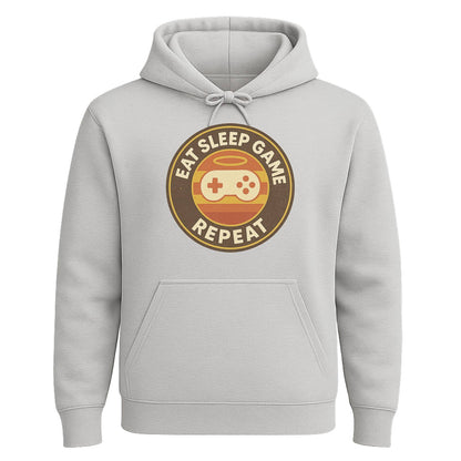 Eat Sleep Game Repeat – Retro Gamer Hoodie 🎮