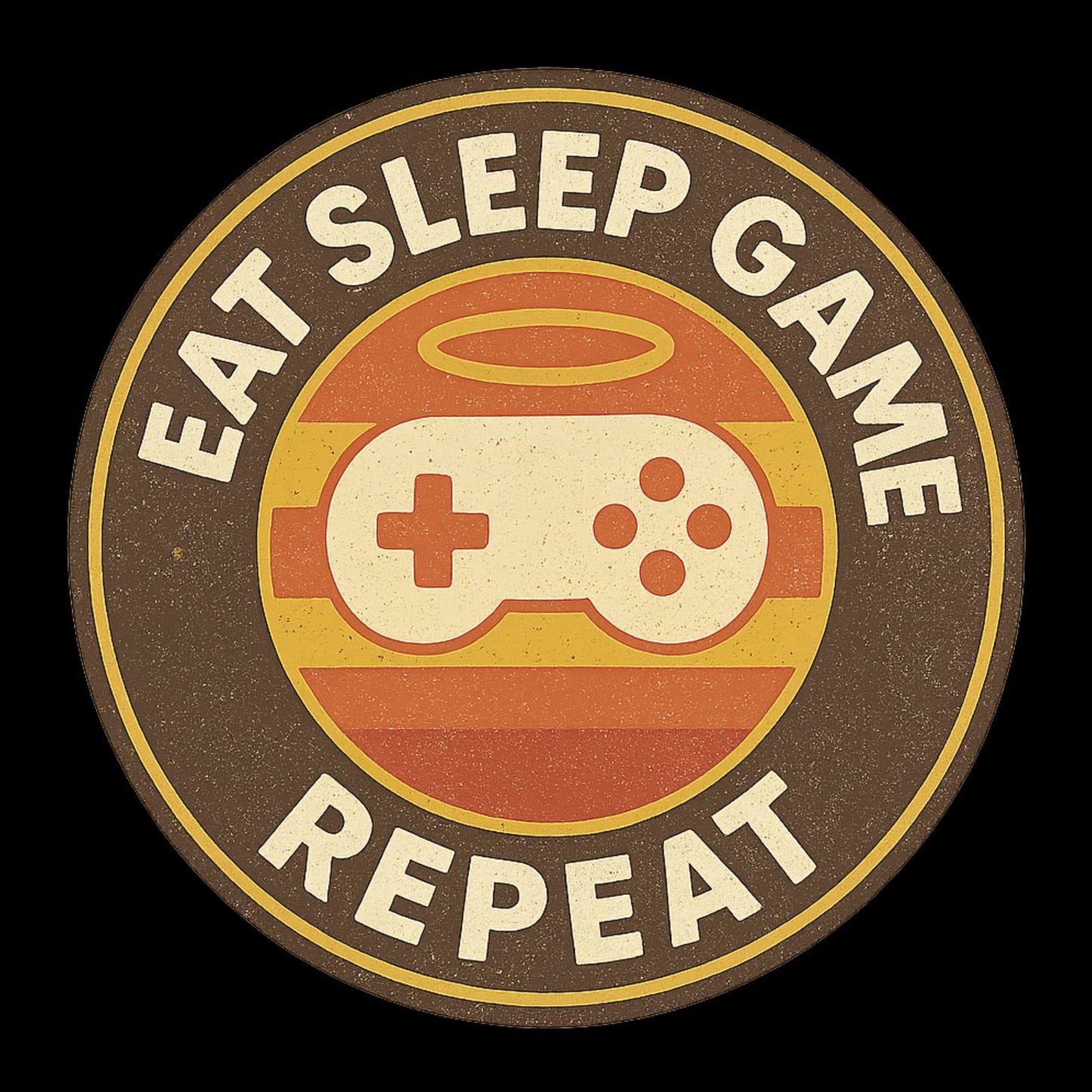Eat Sleep Game Repeat – Retro Gamer Hoodie 🎮