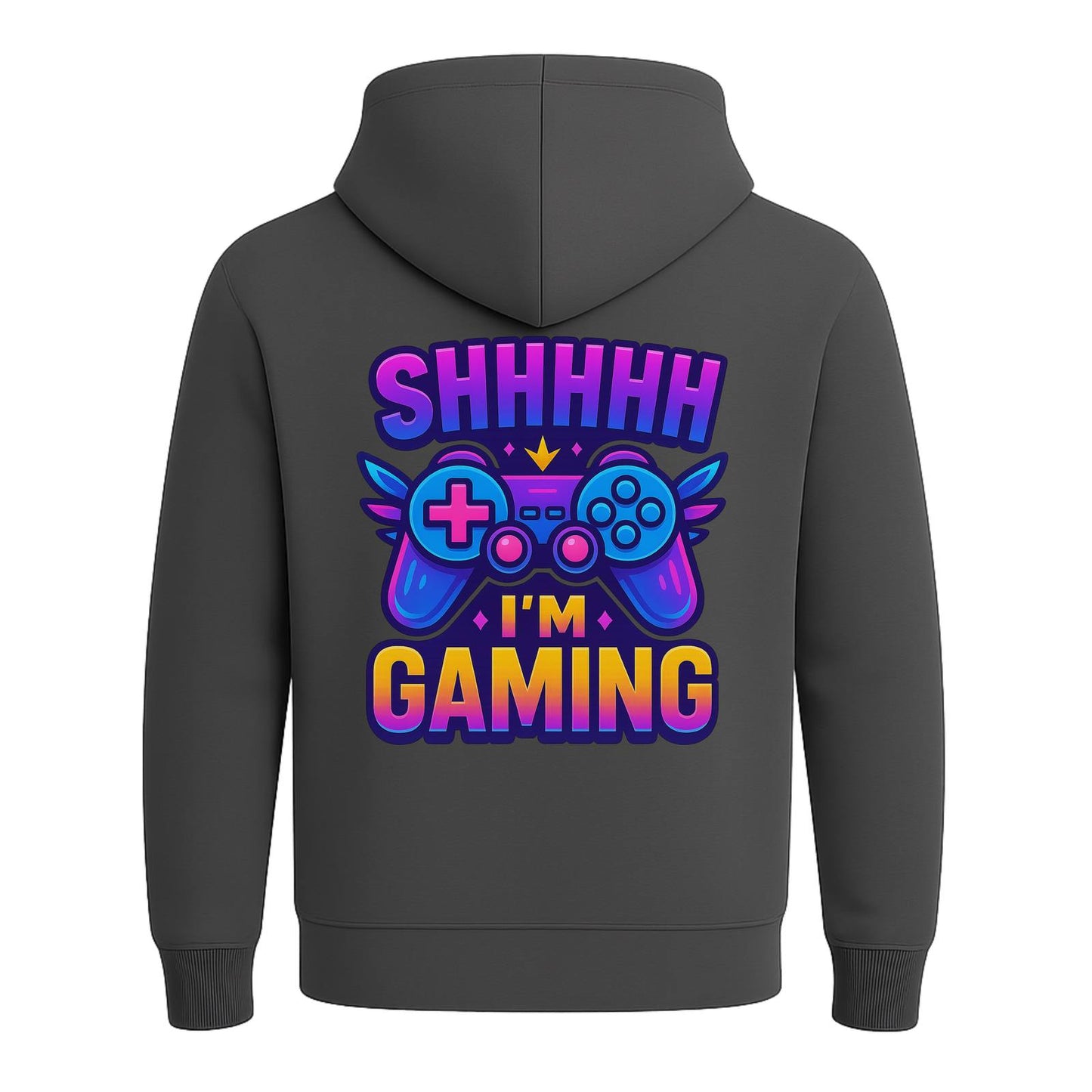Shhh I’m Gaming – Limited Edition Back Print Hoodie 🎮⚡