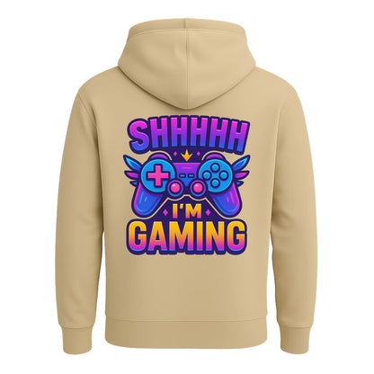 Shhh I’m Gaming – Limited Edition Back Print Hoodie 🎮⚡