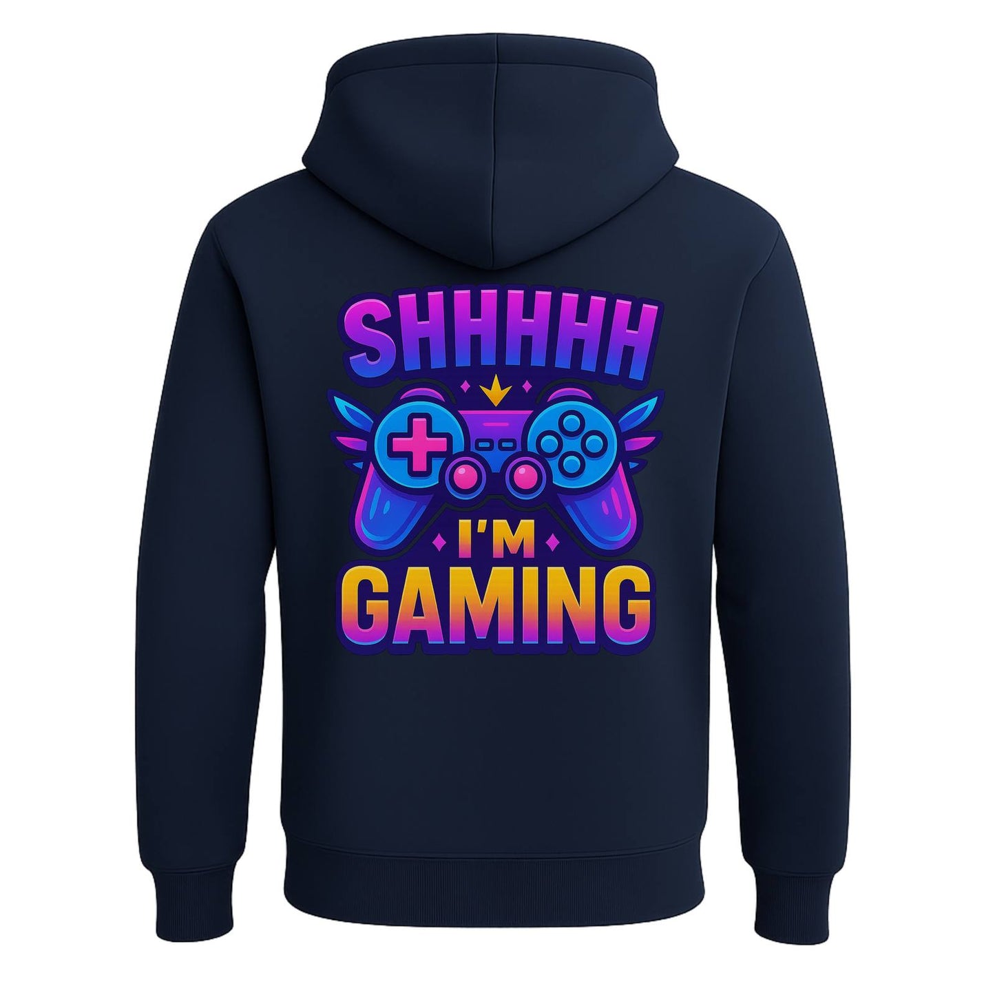 Shhh I’m Gaming – Limited Edition Back Print Hoodie 🎮⚡