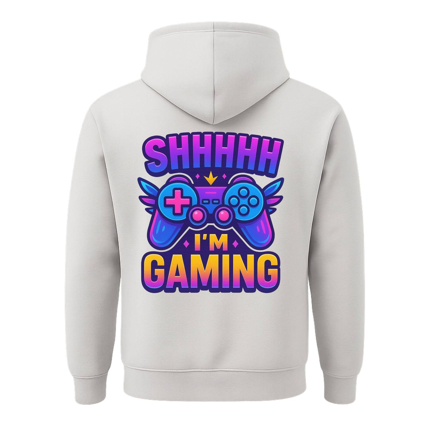 Shhh I’m Gaming – Limited Edition Back Print Hoodie 🎮⚡