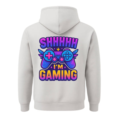 Shhh I’m Gaming – Limited Edition Back Print Hoodie 🎮⚡