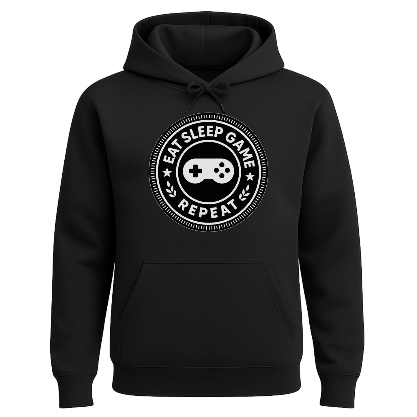 Eat Sleep Game Repeat – Classic Gamer Hoodie 🎮