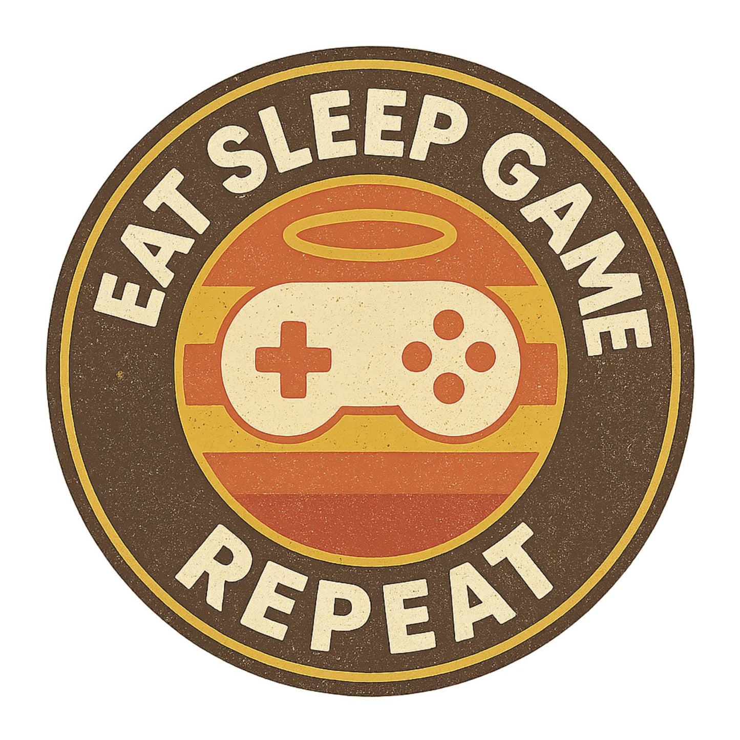 Eat Sleep Game Repeat – Kids Retro Gamer T-Shirt 🎮🕹️