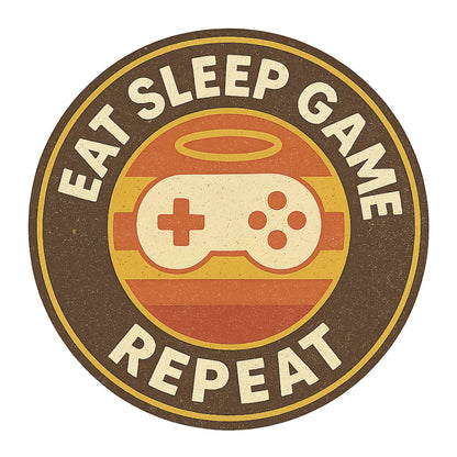 Eat Sleep Game Repeat – Kids Retro Gamer T-Shirt 🎮🕹️
