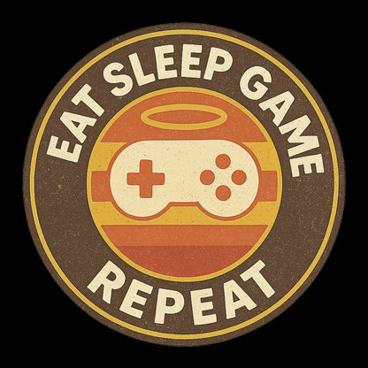 Eat Sleep Game Repeat – Kids Retro Gamer T-Shirt 🎮🕹️