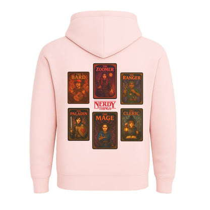 Nerdy Things RPG Character Cards Hoodie | Hooded Sweatshirt