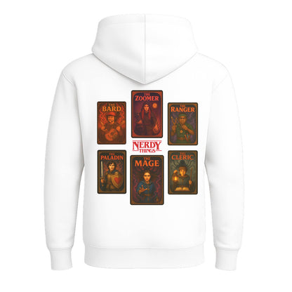 Nerdy Things RPG Character Cards Hoodie | Hooded Sweatshirt