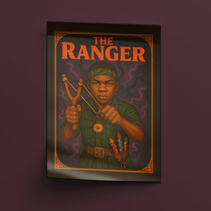 The Ranger Rolled Poster - Fantasy Illustration, DnD Wall Art