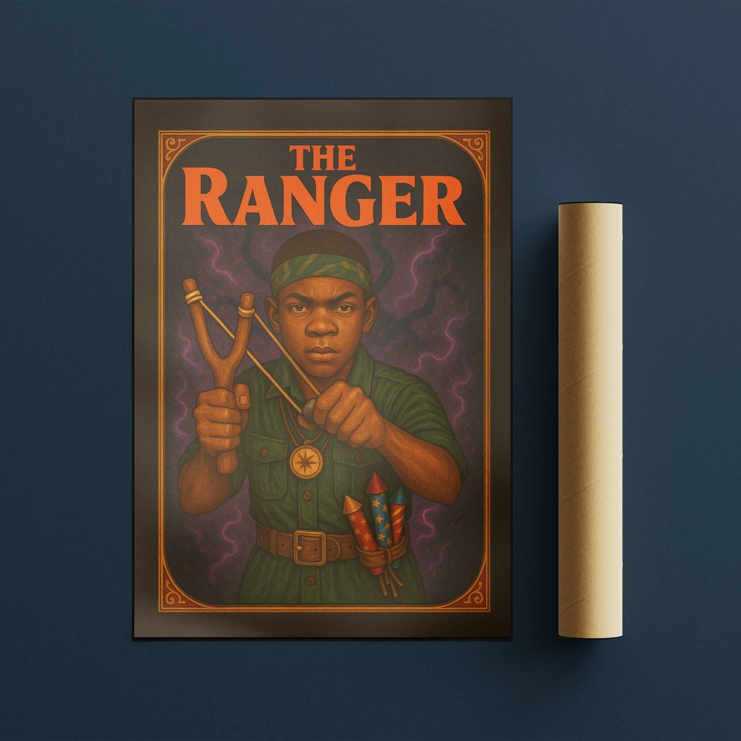 The Ranger Rolled Poster - Fantasy Illustration, DnD Wall Art
