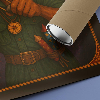 The Ranger Rolled Poster - Fantasy Illustration, DnD Wall Art