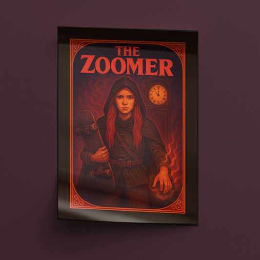 The Zoomer Rolled Poster - Fantasy Illustration, DnD Wall Art