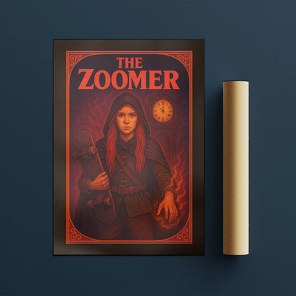 The Zoomer Rolled Poster - Fantasy Illustration, DnD Wall Art