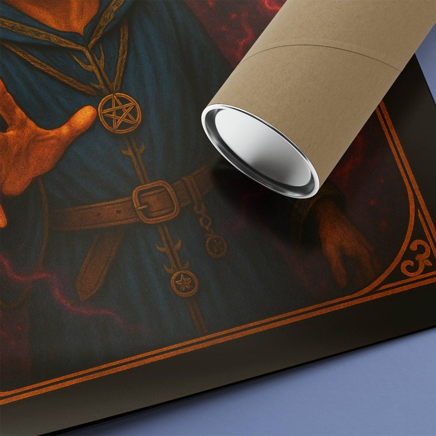 The Mage Rolled Poster - Fantasy Illustration, DnD Wall Art