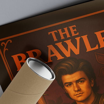 The Brawler Rolled Poster - Fantasy Illustration, DnD Wall Art