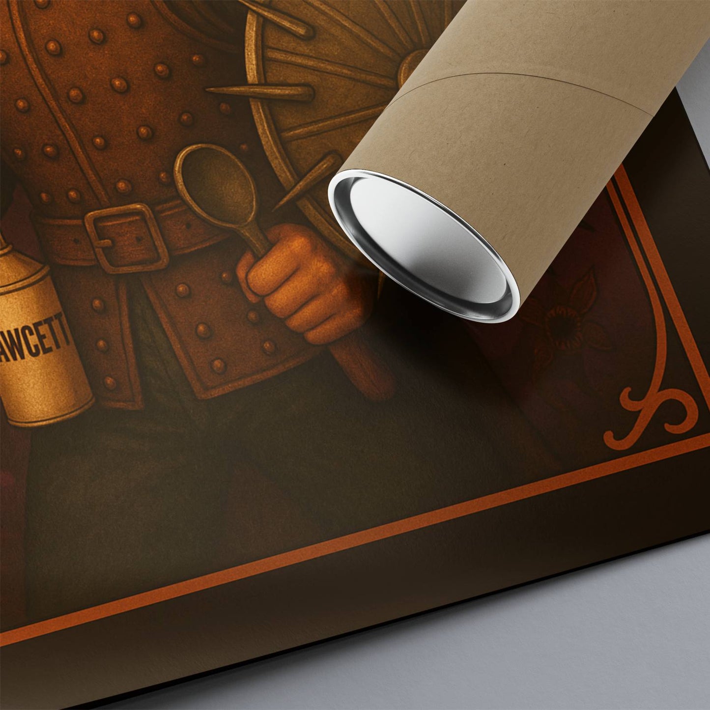 The Brawler Rolled Poster - Fantasy Illustration, DnD Wall Art