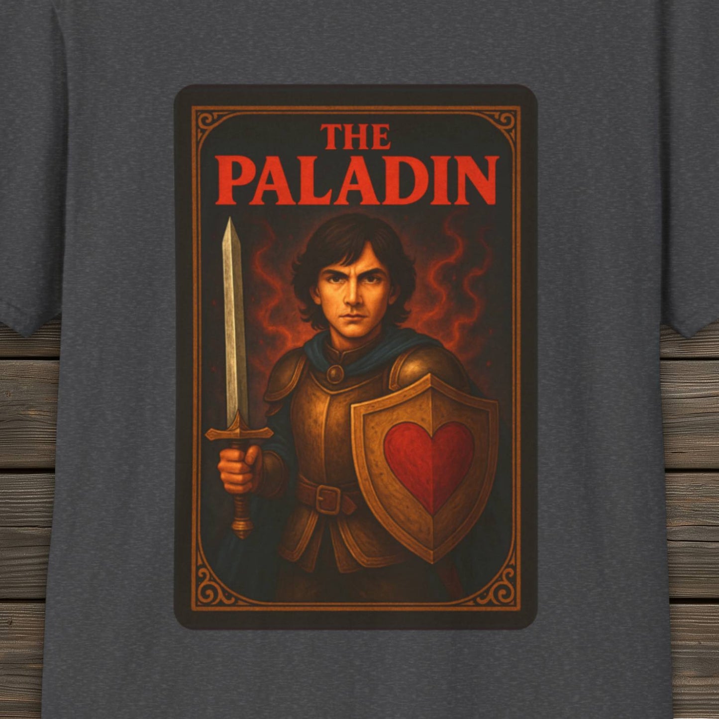 The Paladin T-Shirt | DnD Card Design Tee