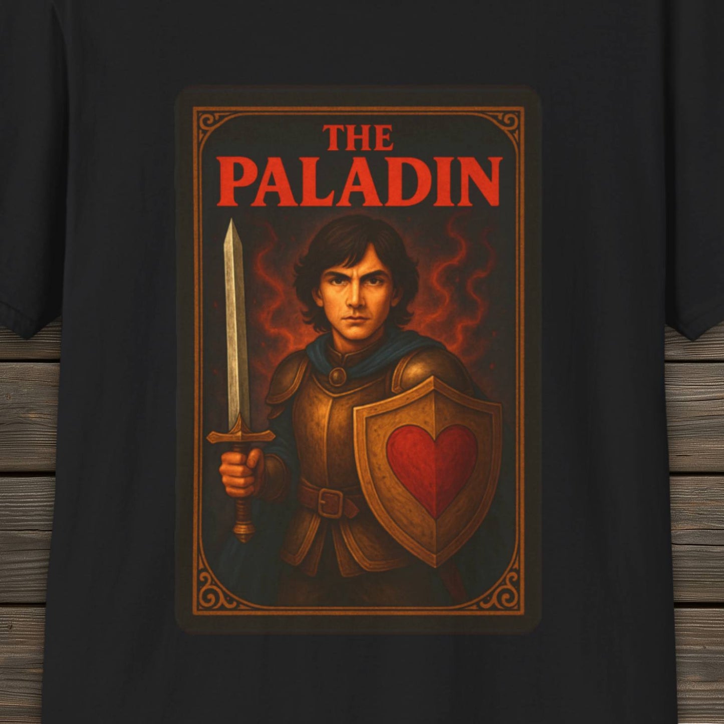 The Paladin T-Shirt | DnD Card Design Tee