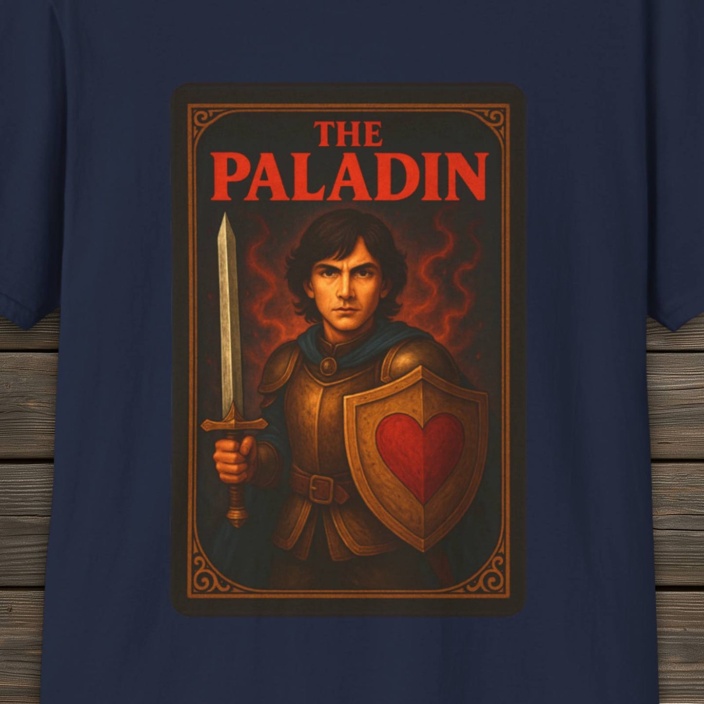The Paladin T-Shirt | DnD Card Design Tee