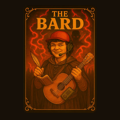 The Bard T-Shirt | DnD Card Design Tee