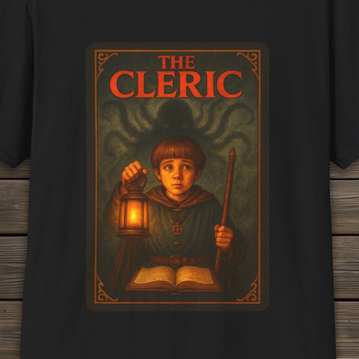 The Cleric T-Shirt | DnD Card Design Tee