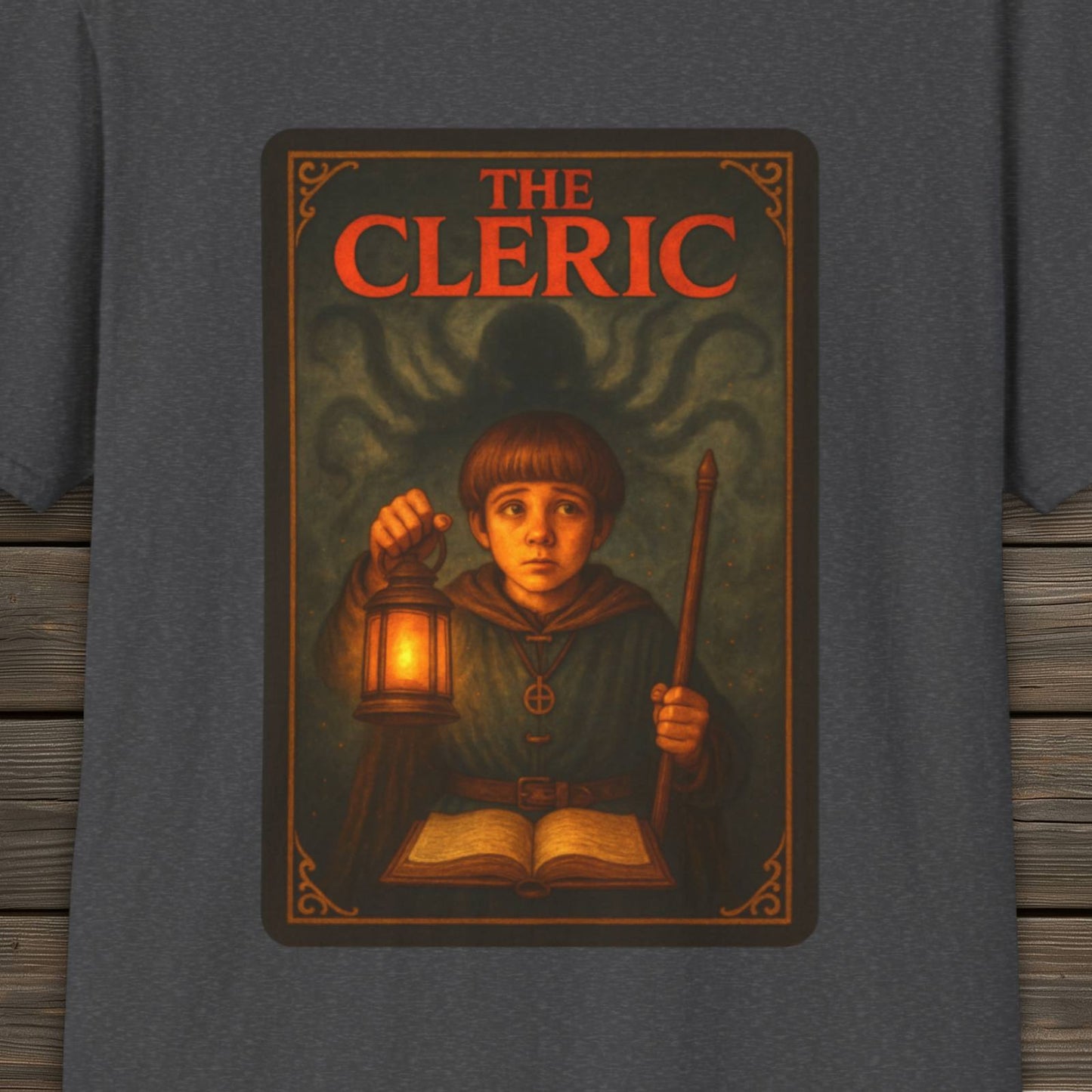 The Cleric T-Shirt | DnD Card Design Tee