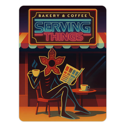 Serving Things - Stranger Things Inspired Unisex Softstyle T-Shirt, TV show T-Shirt, Fan-Made, Trendy, Graphic Tee, Retro Style,