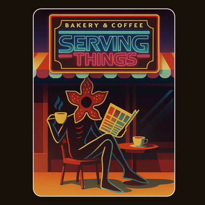 Serving Things - Stranger Things Inspired Unisex Softstyle T-Shirt, TV show T-Shirt, Fan-Made, Trendy, Graphic Tee, Retro Style,