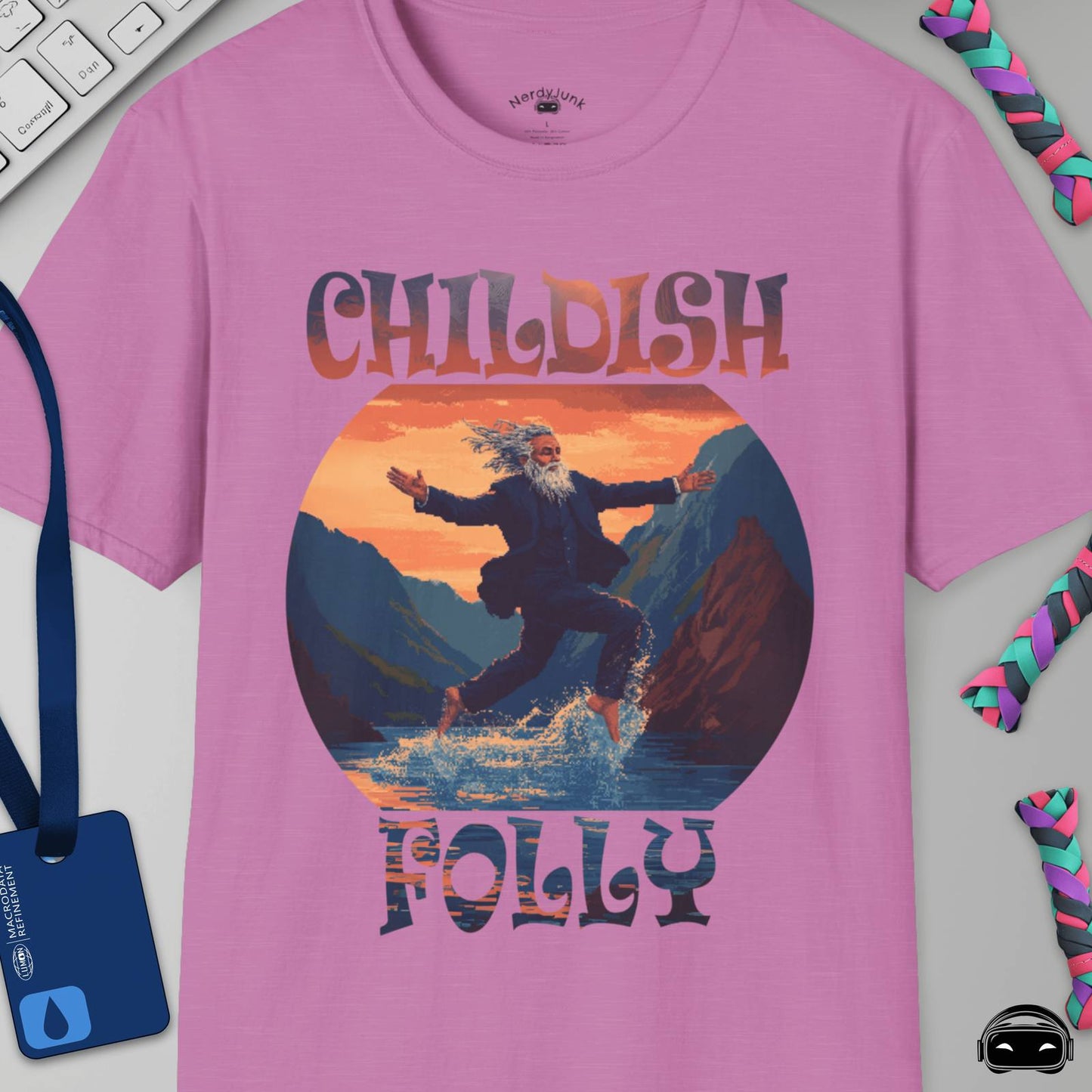 Childish Folly - Severance Inspired T-shirt, Pixel Art design