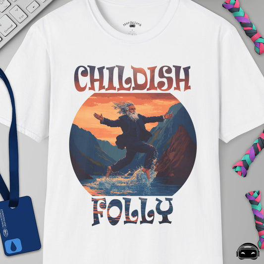 Childish Folly - Severance Inspired T-shirt, Pixel Art design