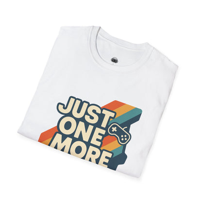 Just One More Game (stripes) - Gaming Lifestyle T-Shirt
