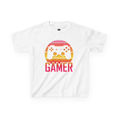 Gamer Sunset 2 – Kids Gaming Tee 🎮
