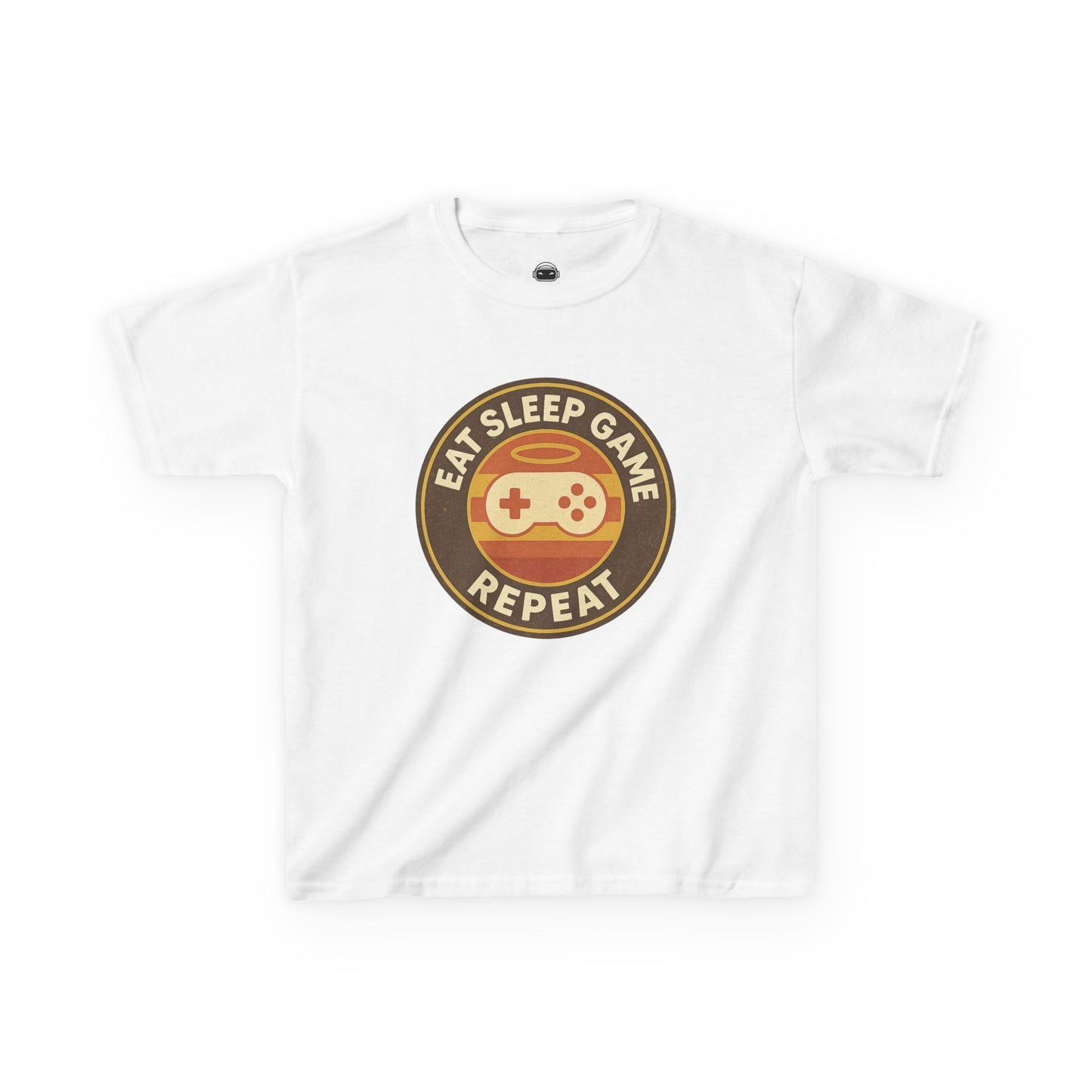 Eat Sleep Game Repeat – Kids Retro Gamer T-Shirt 🎮🕹️