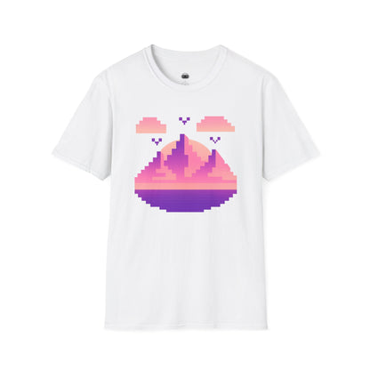 Pixel Sunset – Retro Gamer Horizon T-Shirt - Gaming Lifestyle T-Shirt