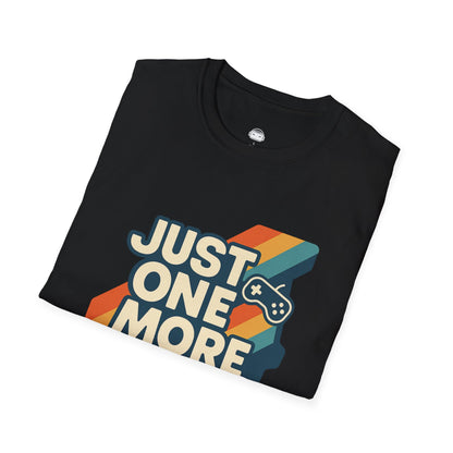 Just One More Game (stripes) - Gaming Lifestyle T-Shirt