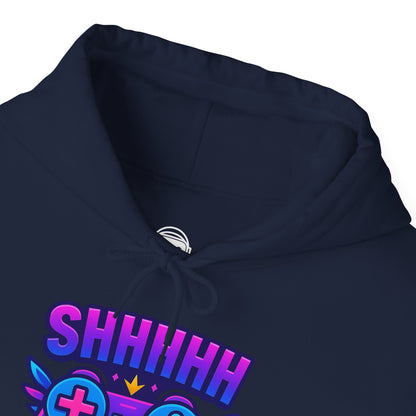 Shhh I’m Gaming – Neon Gamer Hoodie 🎮⚡
