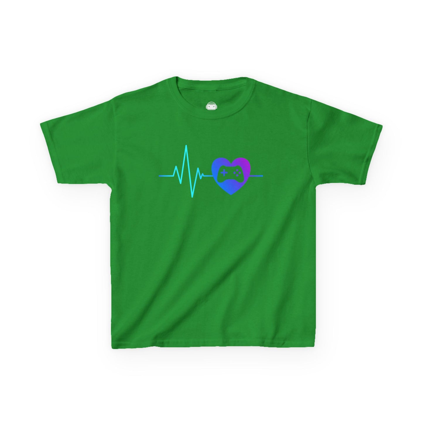 Gamer Heartbeat – Kids Gaming T-Shirt 💙🎮