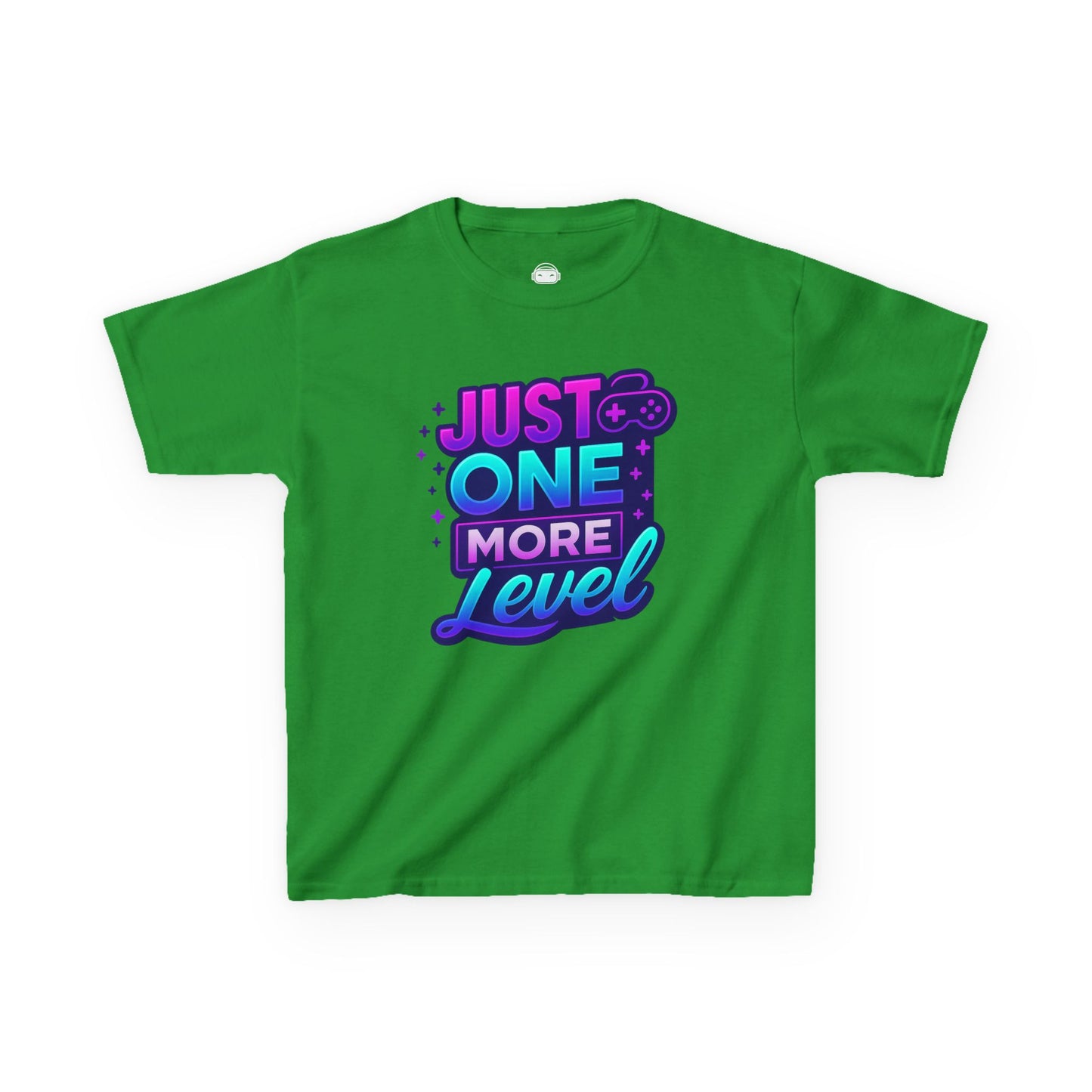 Just One More Level – Kids Neon Gamer T-Shirt 🎮💜